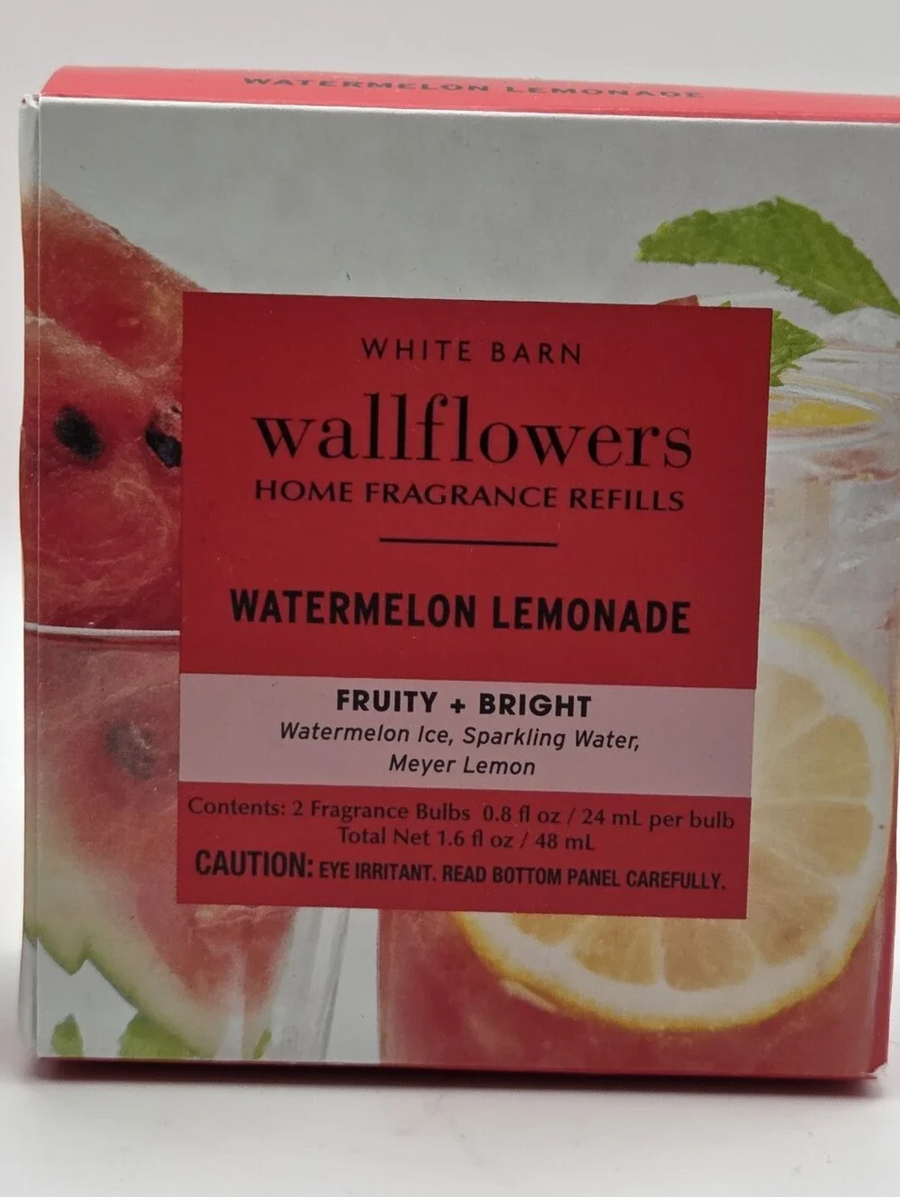 White Barn Wallflowers Watermelon Lemonade Fragrance Refills X 4